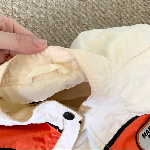 Harley Davidson | White Logo Cropped Racing Jacket - Picture 8 of 8